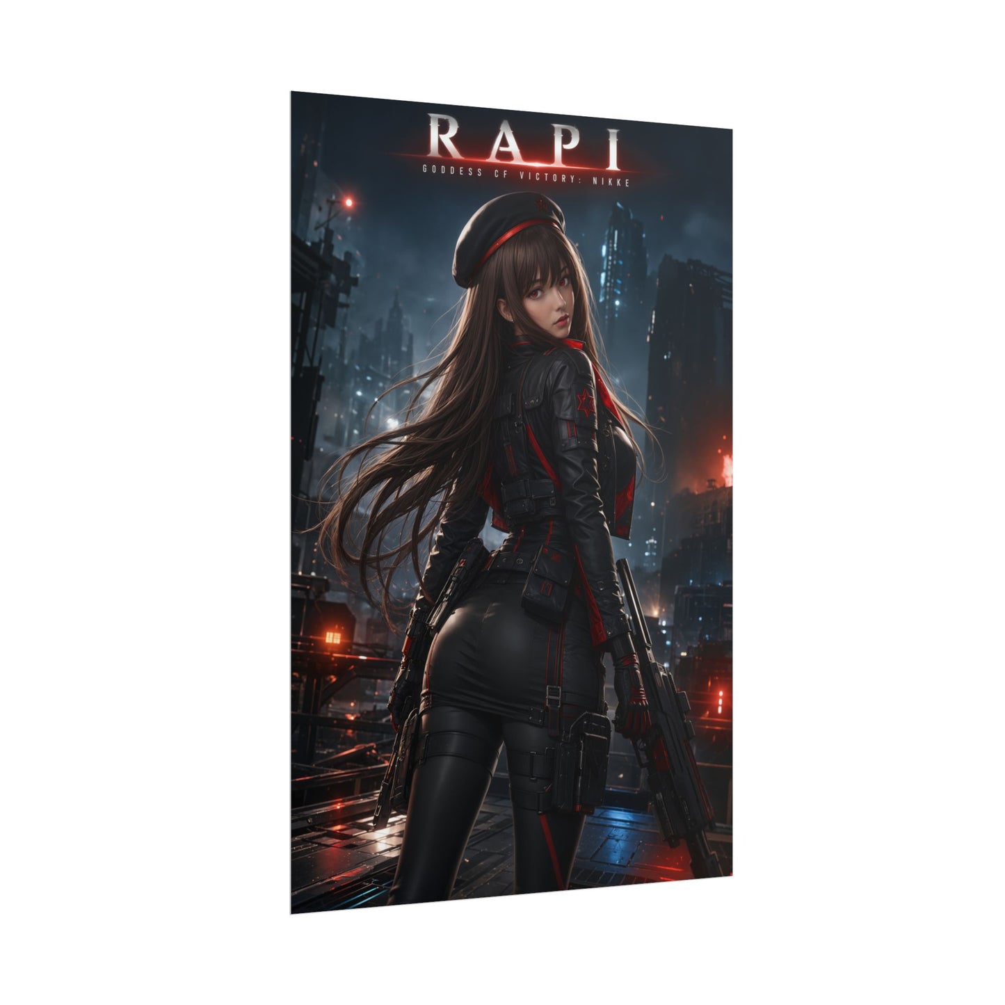 Rapi NIKKE Poster, Goddess of Victory Wall Art, Gaming Print Decor