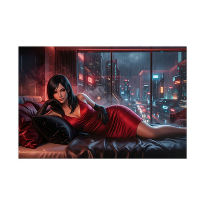 Ada Wong Poster, Resident Evil Wall Art, Gaming Poster, Room Decor