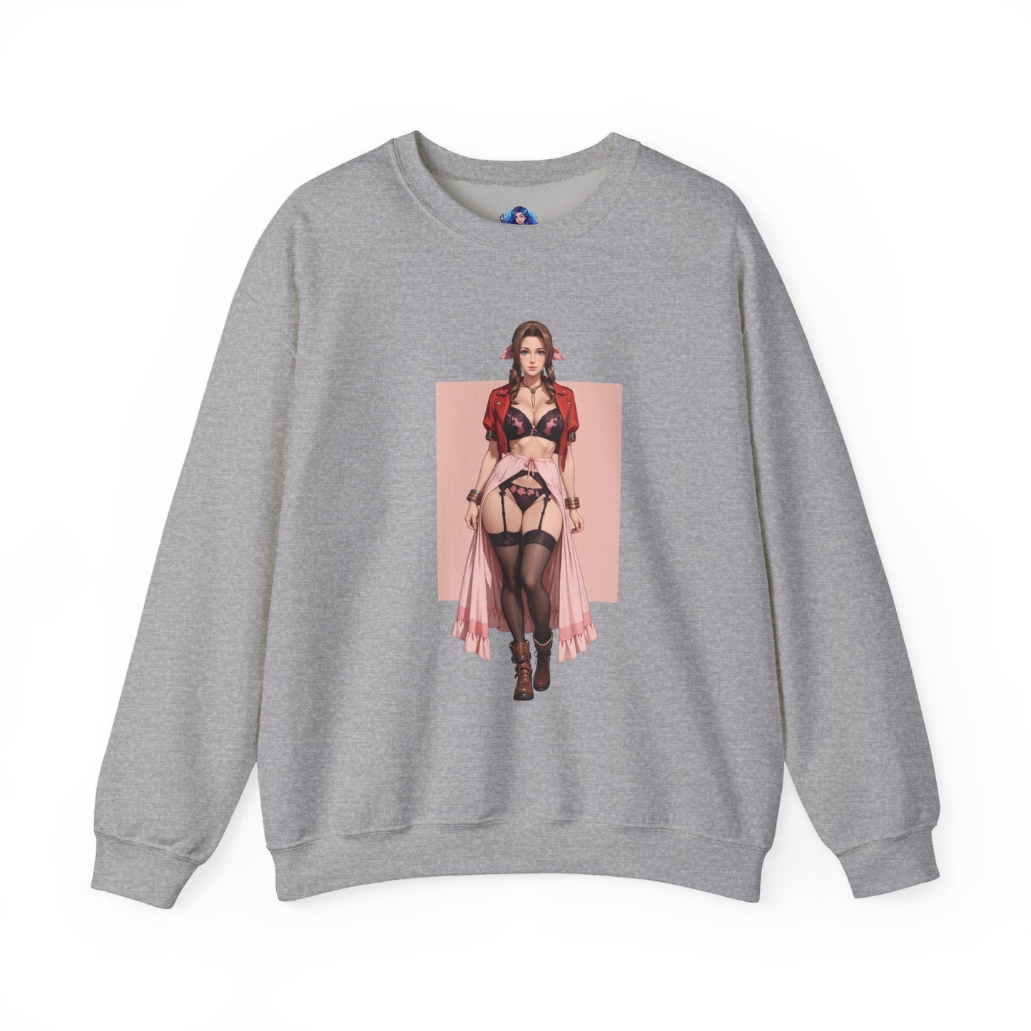Толстовка Aerith Gainsborough, FFVII Crewneck, елегантний ігровий одяг для колекціонерів