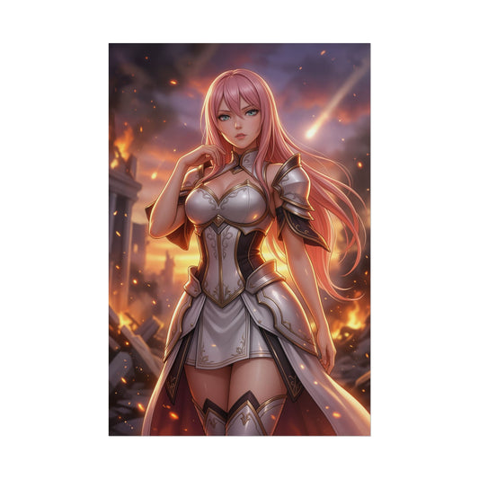 Shionne Tales of Arise Poster Anime RPG Wall Art Fantasy Woman Print Pink Hair Girl Gaming Room Decor Gift