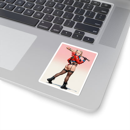 Наклейка Harley Queen – вінілова наклейка преміум-класу з коміксами для використання в приміщенні