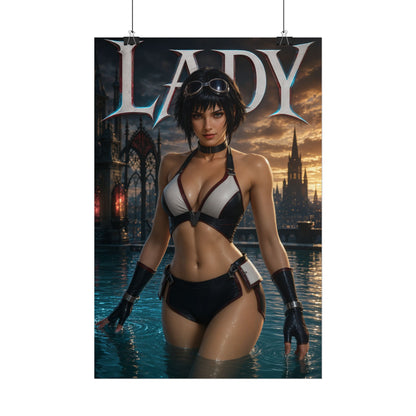 Lady Character Poster Devil May Cry Gamer Gift Gaming Setup Wall Decor Print