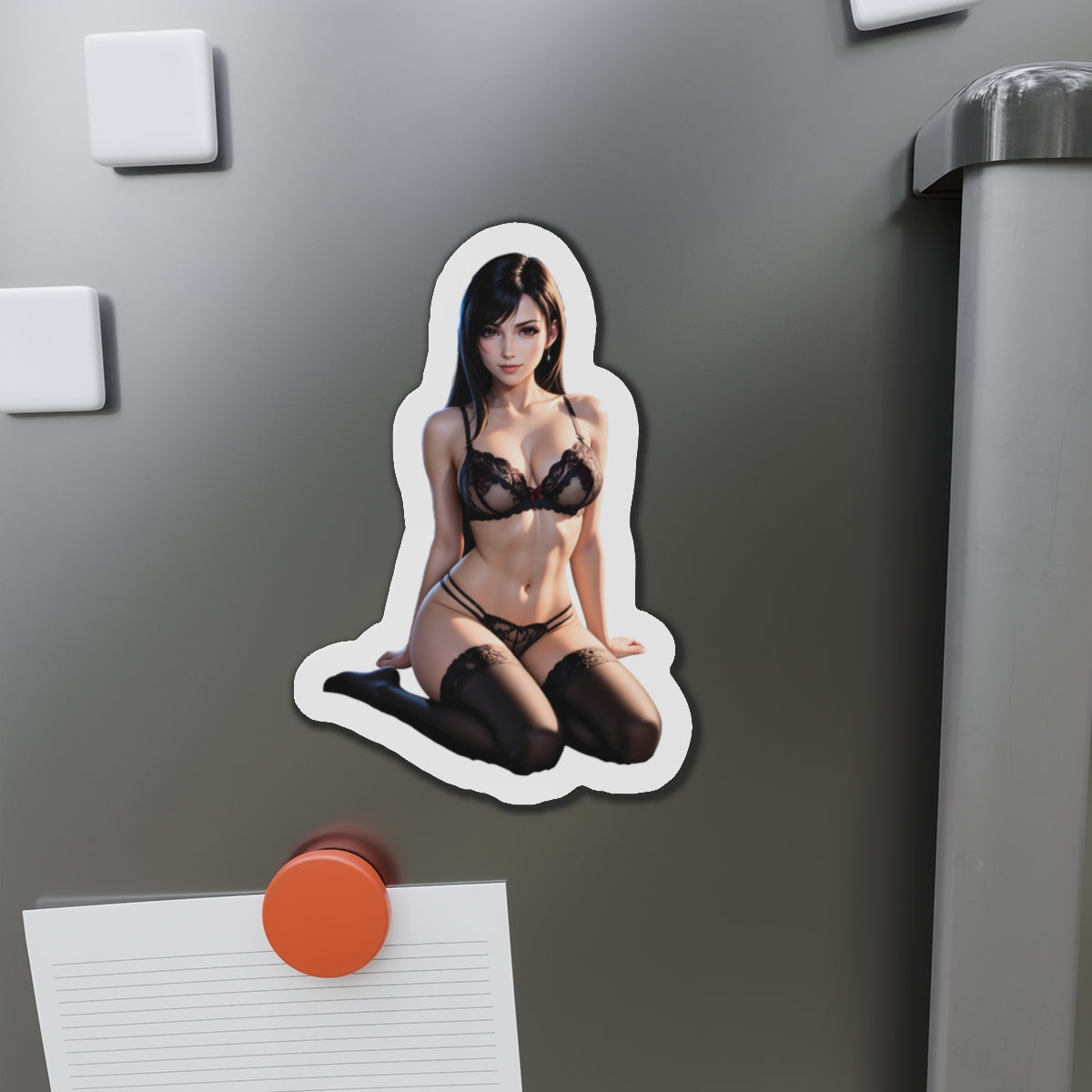 Tifa Lockhart Magnet – Sexy FF7 Kühlschrankmagnet, Anime-Kämpferin-Deko