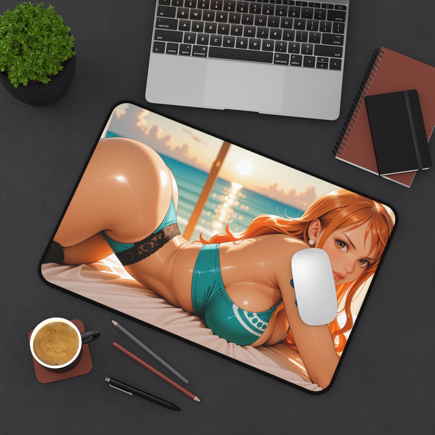 Nami Gaming Mouse Pad, One Piece Desk Mat, Anime Weather Girl Gaming Setup
