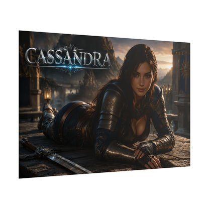 Gamer Room Poster Cassandra Soulcalibur Wall Art Character Collectible Print