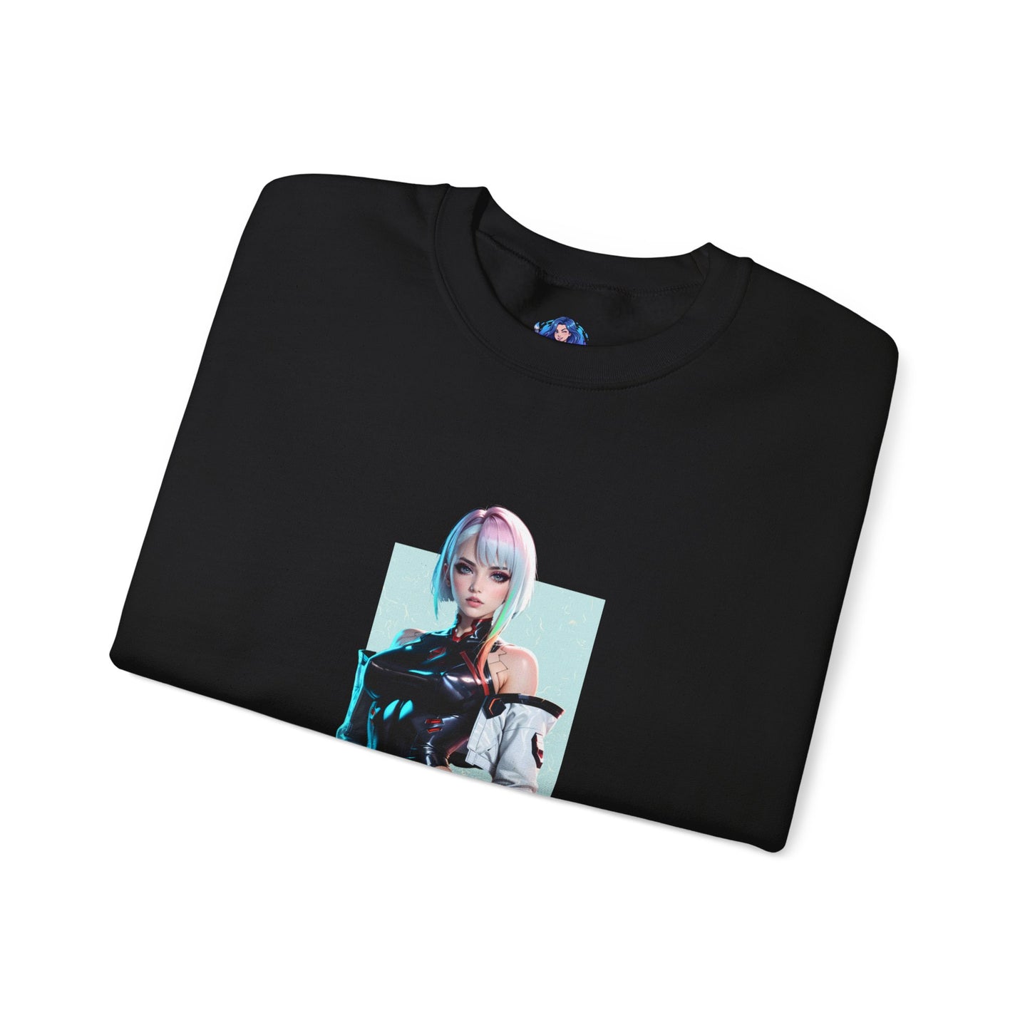 Lucy Edgerunners Sweatshirt, Cyberpunk-Rundhalsausschnitt, futuristische Gaming-Bekleidung für Fans