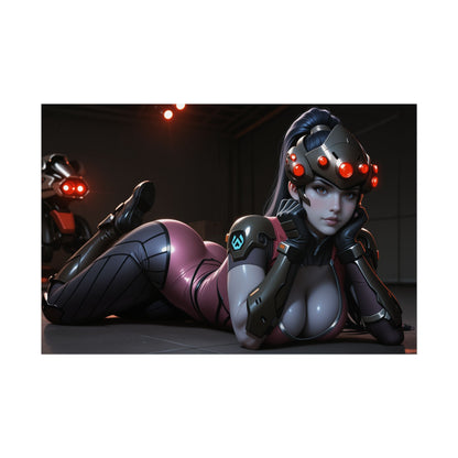 Настінне мистецтво з ігровим вайфу | Аніме-плакат Widowmaker для спальні або декору інтер'єру