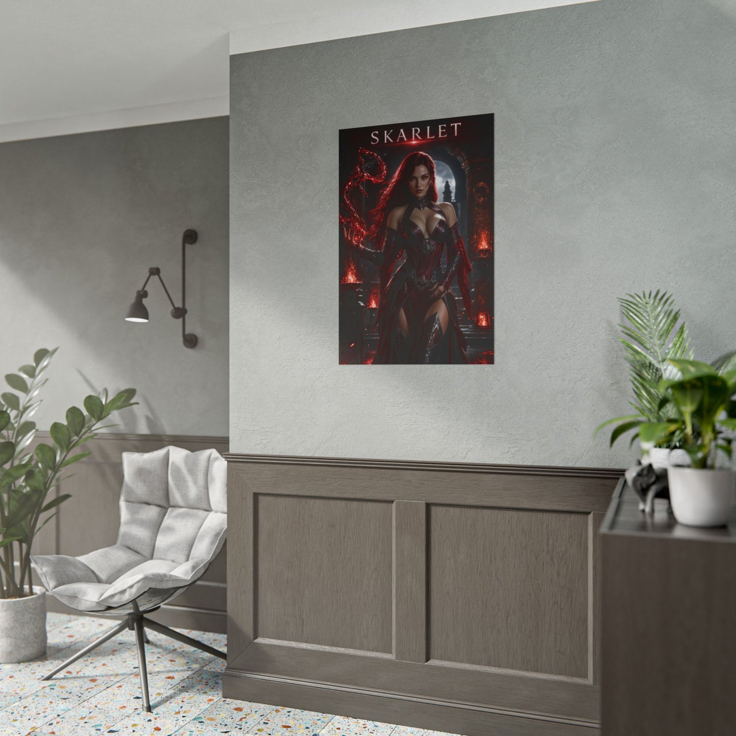 Mortal Kombat Skarlet Poster MK Wall Art Print Decor