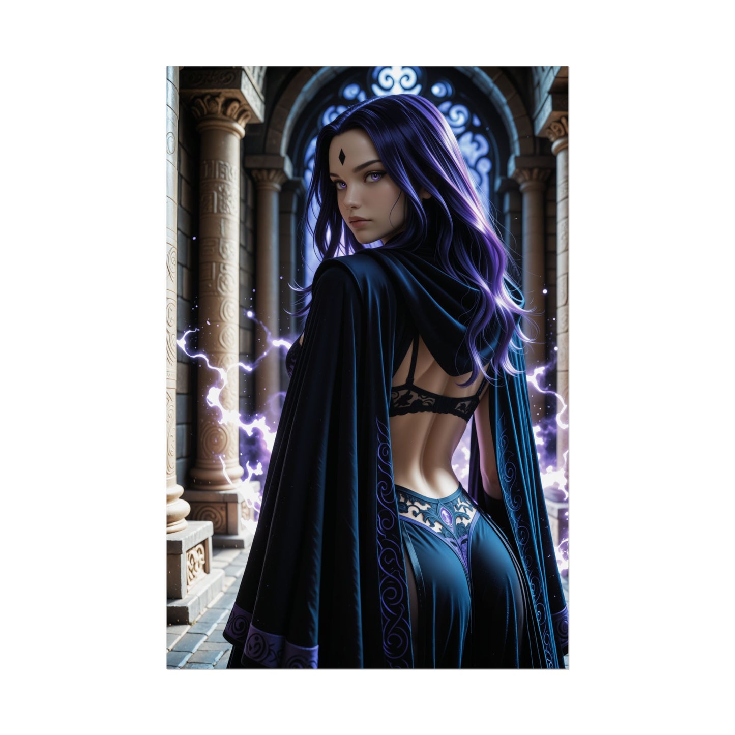 Настінний плакат Вайфу | Принт аніме "Ворона" для спальні або обстановки отаку