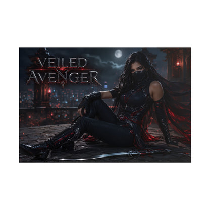 Veiled Avenger Character Poster Comic Style Wall Decor Bedroom Collector Gift