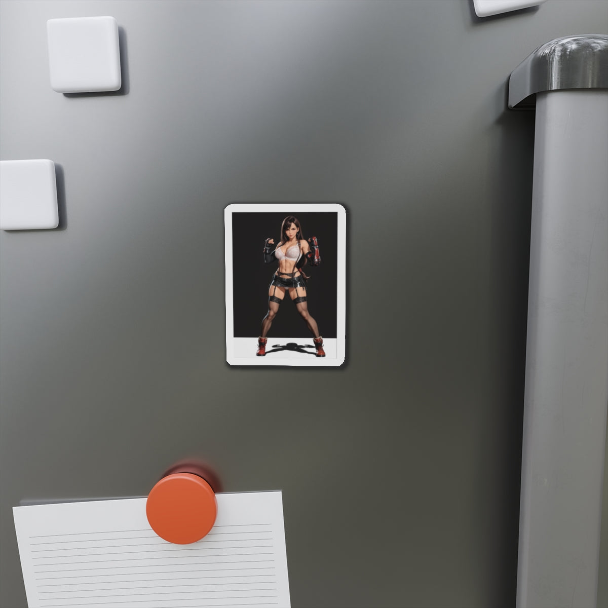 Tifa Lockhart FF7 Magnet – Sexy Anime-Kriegerin Magnet, Deko für heiße Gamerinnen
