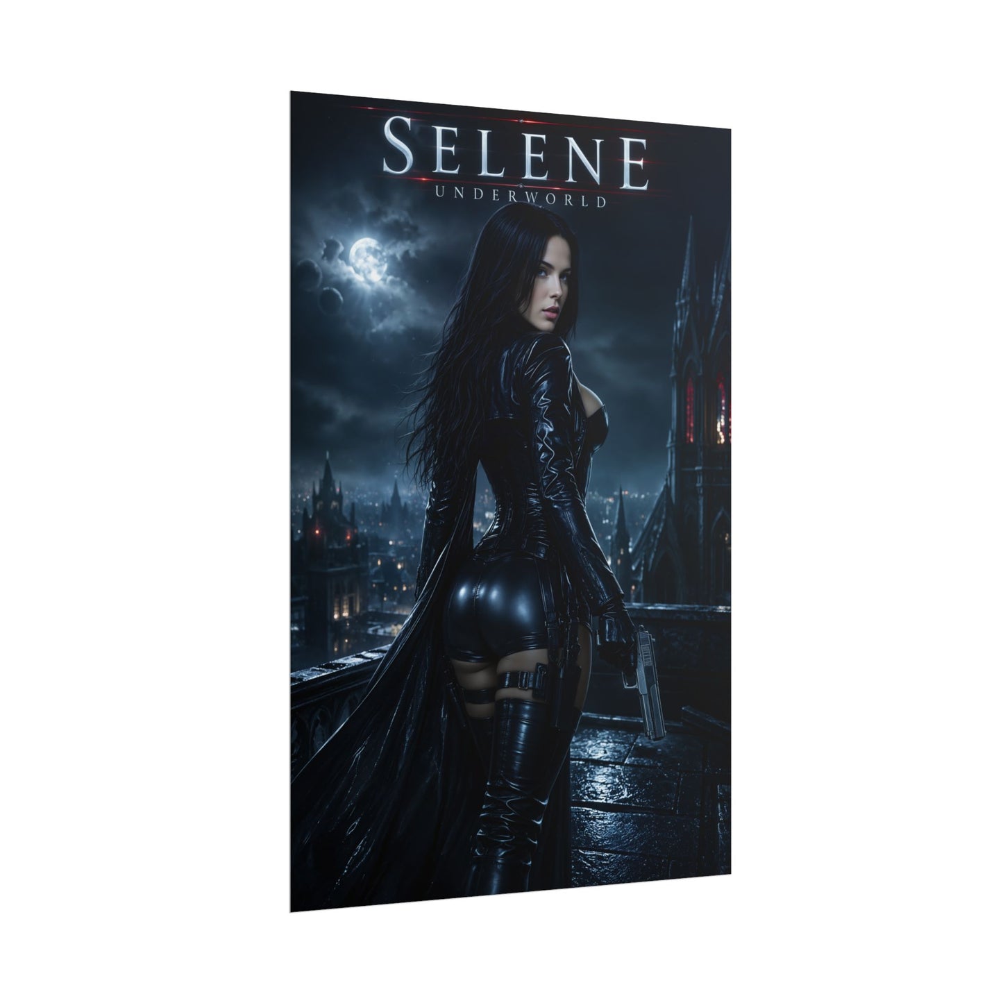 Selene Underworld Poster, Vampire Wall Art, Gothic Print, Movie Decor