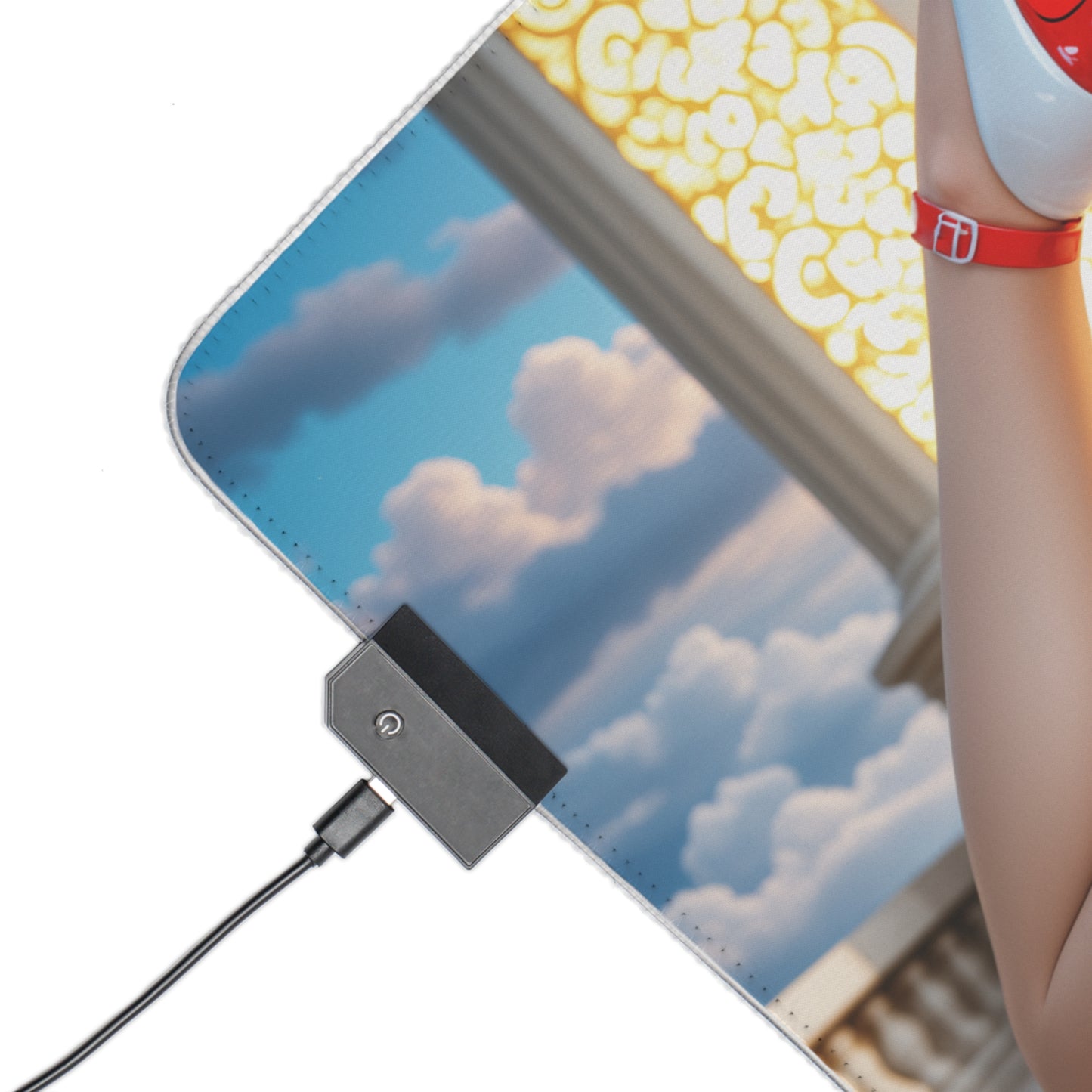 Килимок для столу Sailor Mars – світлодіодний RGB-підкладка, ігровий комплект із зображенням дівчини з аніме Waifu