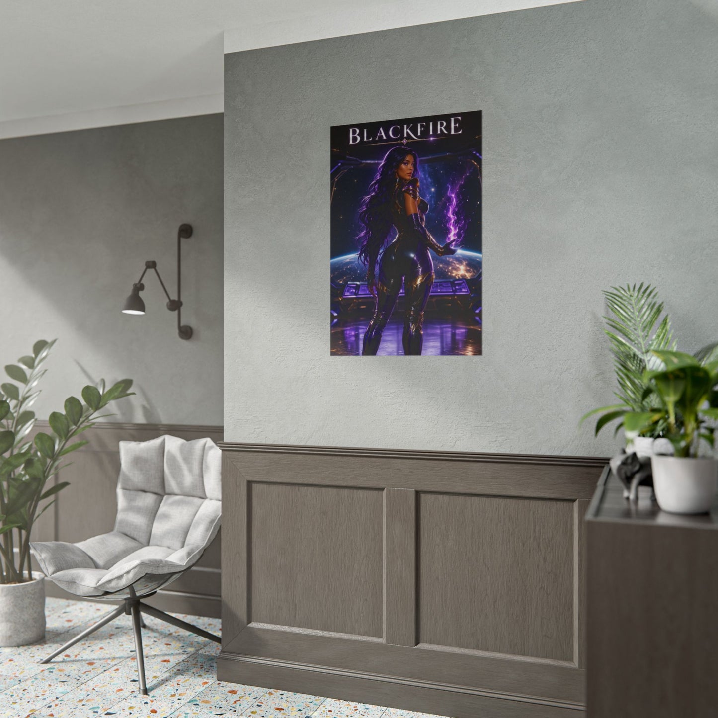 Blackfire Teen Titans DC Comics Poster Superhero Wall Art Print