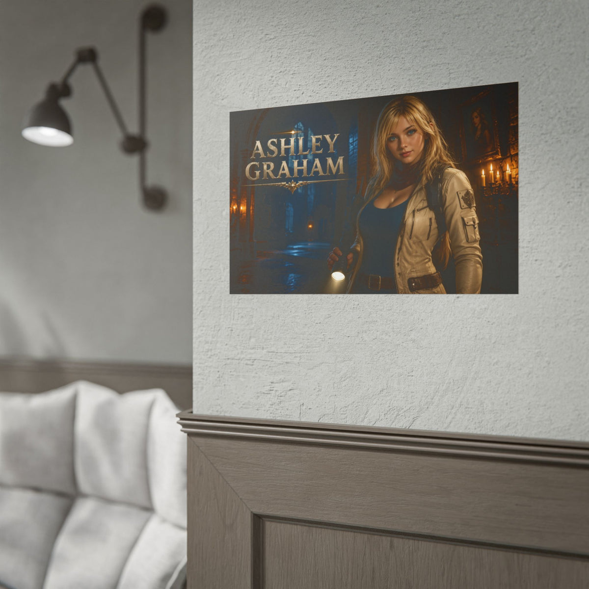 Gaming Wall Art Ashley Graham Poster Game Room Decor Gamer Gift Art Print