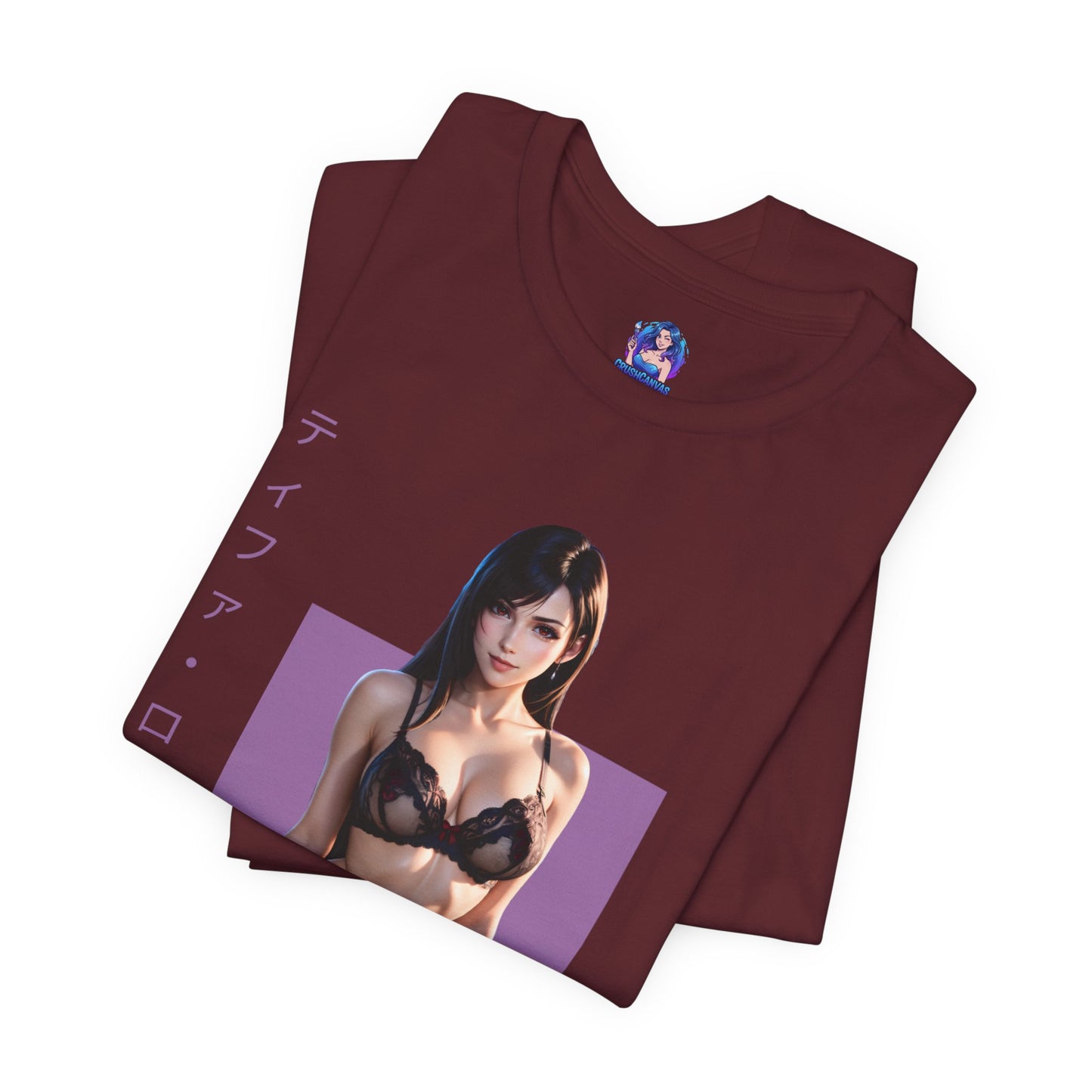 Tifa Lockhart T-Shirt | Final Fantasy VII Shirt für Otaku- und Gamer-Fans | Shirt für starke Heldinnen