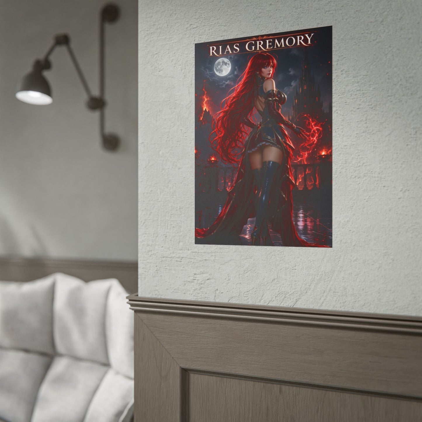 High School DxD Rias Gremory Poster Anime Wall Art Print