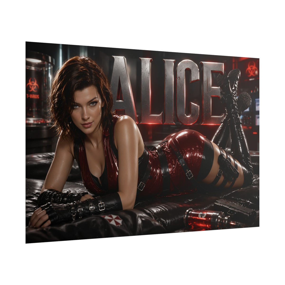Gaming Wall Art Alice Resident Evil Poster Game Room Decor Gamer Gift Print