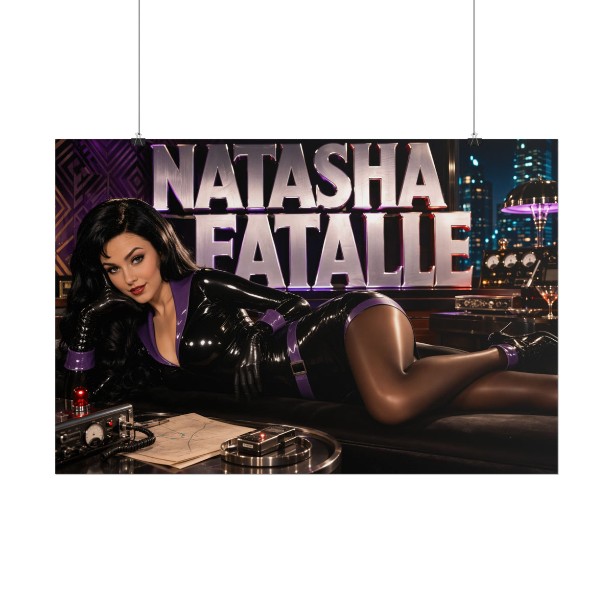 Natasha Fatale The Rocky and Bullwinkle Show Poster Wall Art Character Room Deco