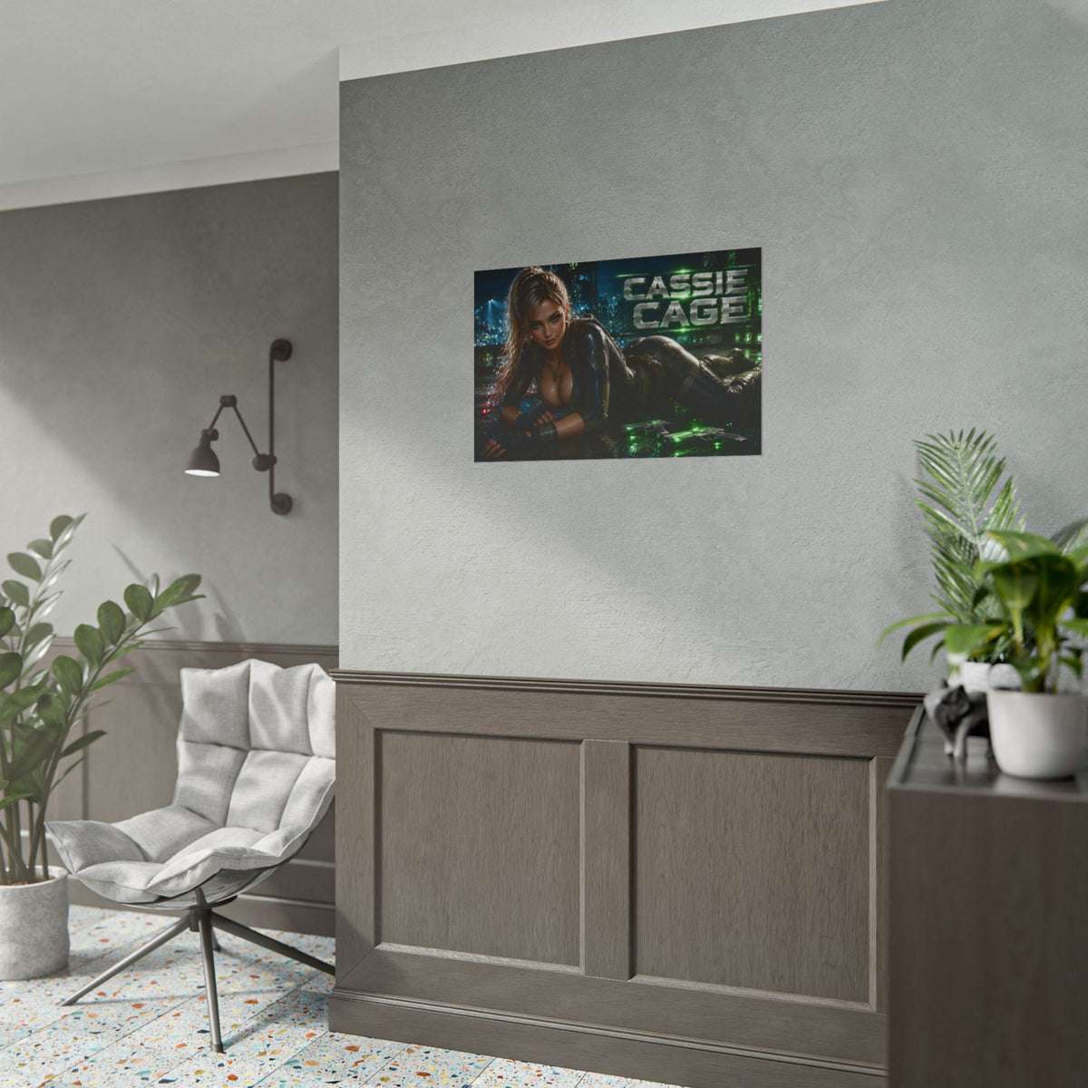 Game Room Decor Cassie Cage Mortal Kombat Poster Character Wall Art Gamer Gift