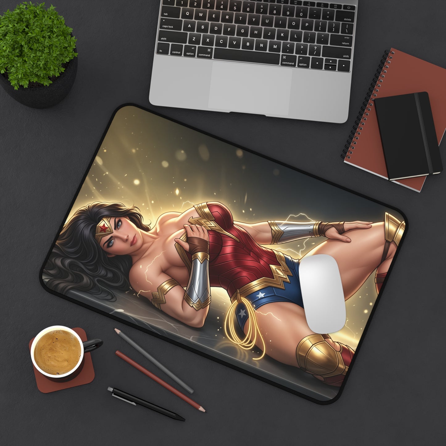 DC Comics Mouse Pad, Wonder Woman Desk Mat, Gamer Gift