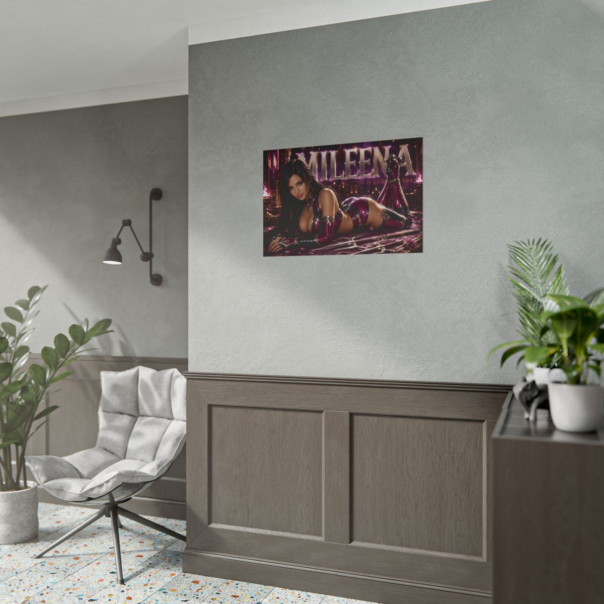 Gaming Wall Art Mileena Mortal Kombat Poster Game Room Decor Gamer Gift Print