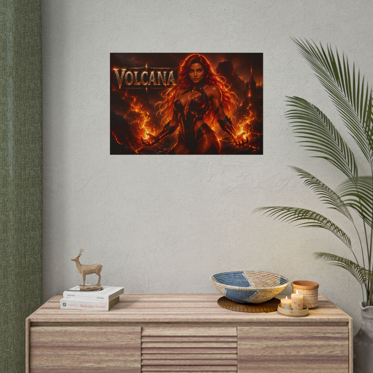 Volcana Comic Poster Character Wall Art Collector Room Decor Art Print