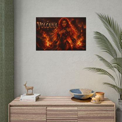 Volcana Comic Poster Character Wall Art Collector Room Decor Art Print