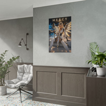 Blizzard Mercy Overwatch Poster Gaming Wall Art Print Decor
