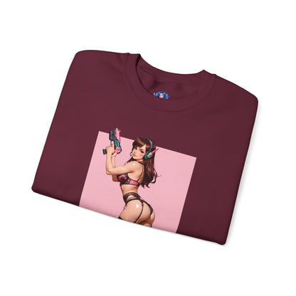 Толстовка D.Va, пухкий топ Overwatch Hero Crewneck, ігровий одяг в стилі аніме для щоденного носіння