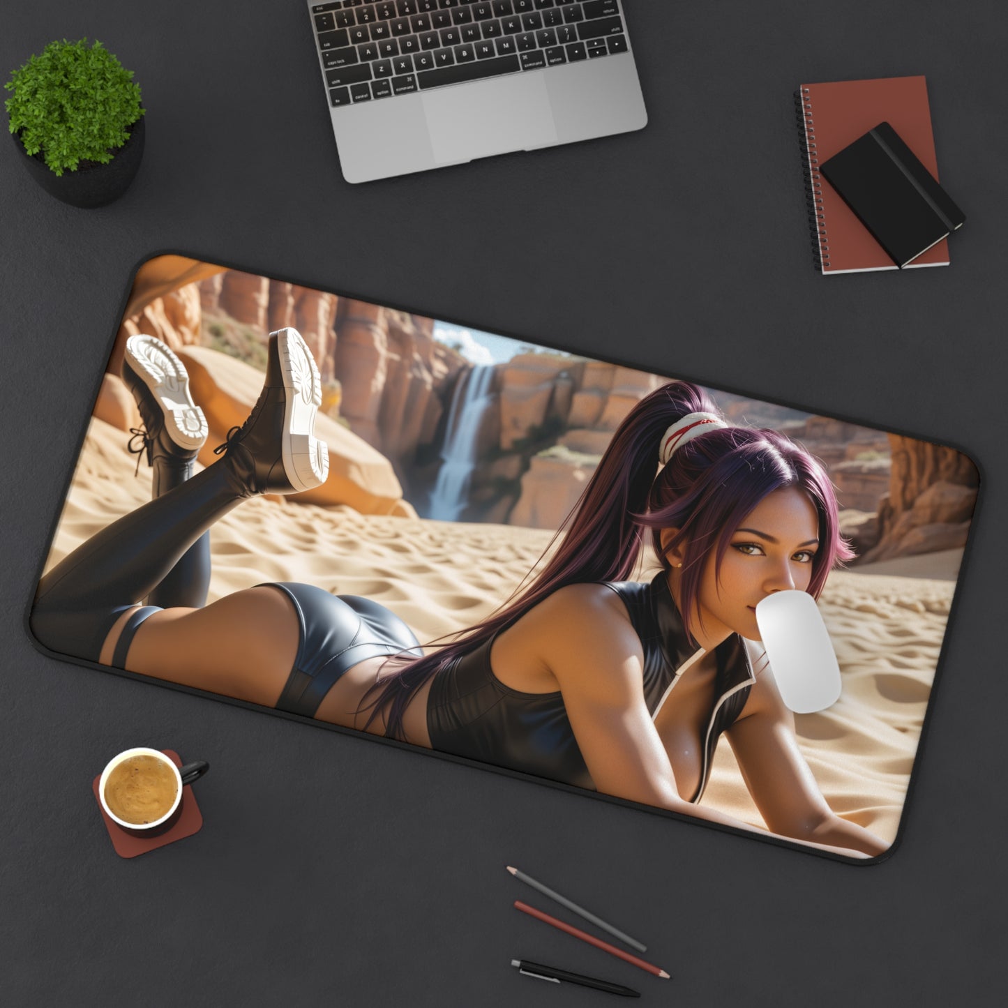 Килимок для миші Yoruichi Shihouin для ігор, килимок для столу Bleach, комплект аніме-дівчини-воїна