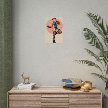 Плакат Кеммі Вайт, художній принт дівчини з аніме "Street Fighter", декор стін кімнати для геймерів