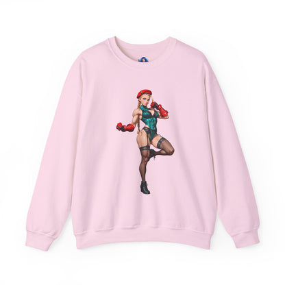 Біла толстовка Cammy, чохол Street Fighter Crewneck, ігровий одяг для бійців та фанатів