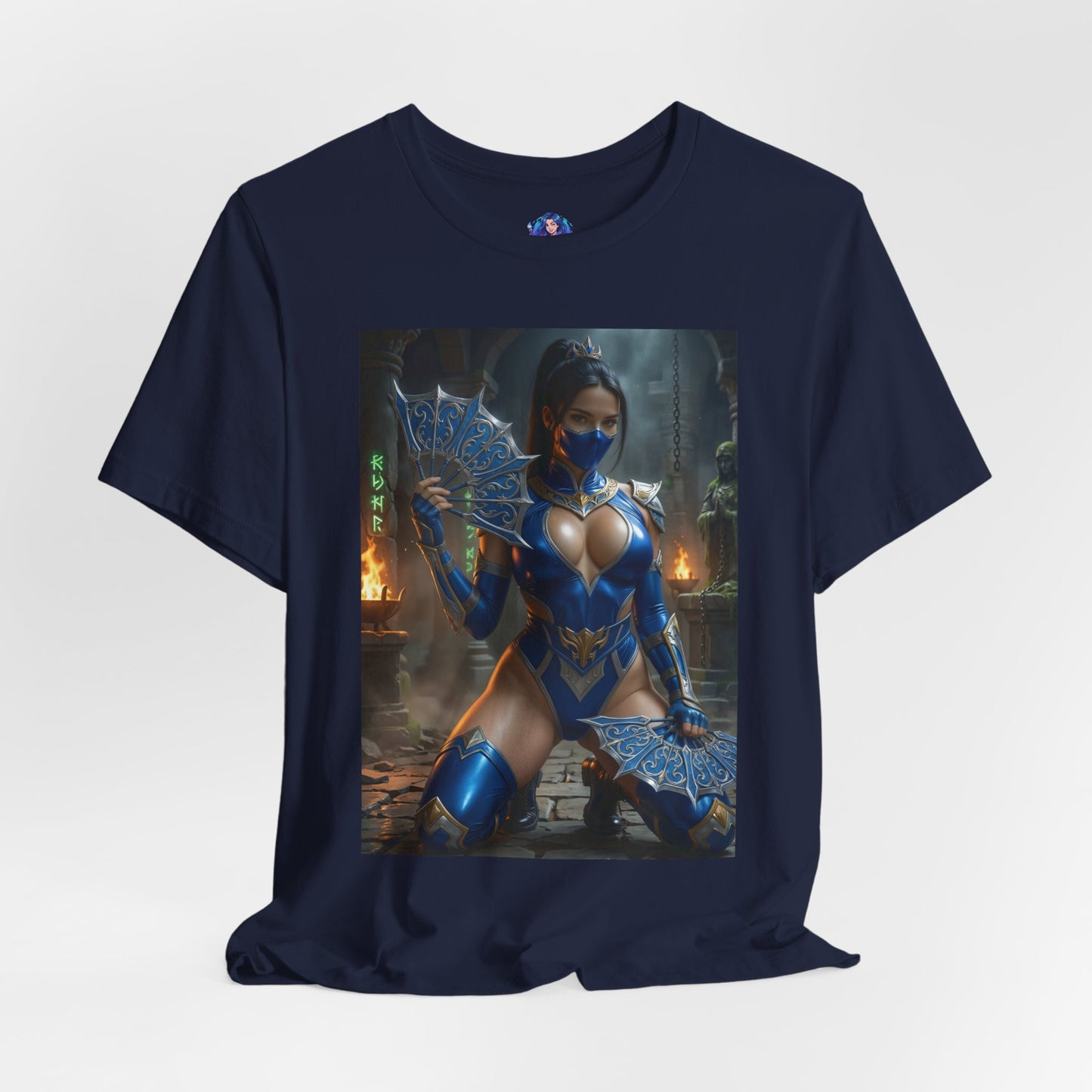 Kitana Mortal Kombat T-Shirt | Kampfspiel-Shirt für Gamer &amp; Anime-Fans