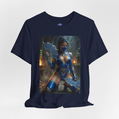 Kitana Mortal Kombat T-Shirt | Kampfspiel-Shirt für Gamer &amp; Anime-Fans