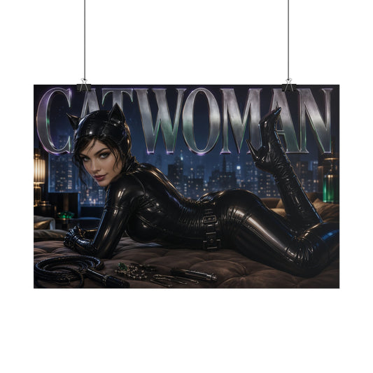 Catwoman Batman Poster Comic Wall Art Hero Room Decor Collectible Print