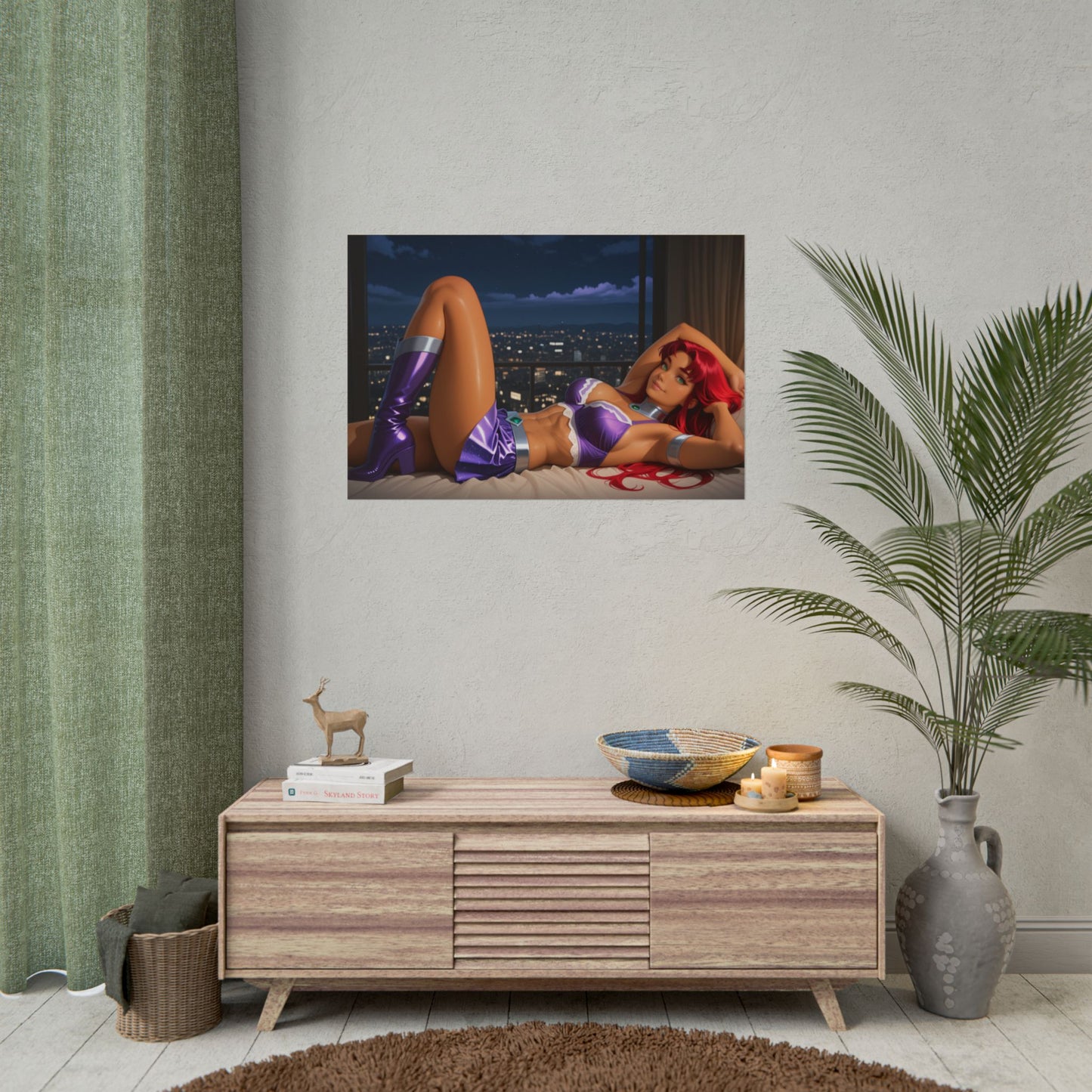 Постер аніме "Зоряний вогонь" | Настінне мистецтво Вайфу для кімнати отаку або ігрової конфігурації