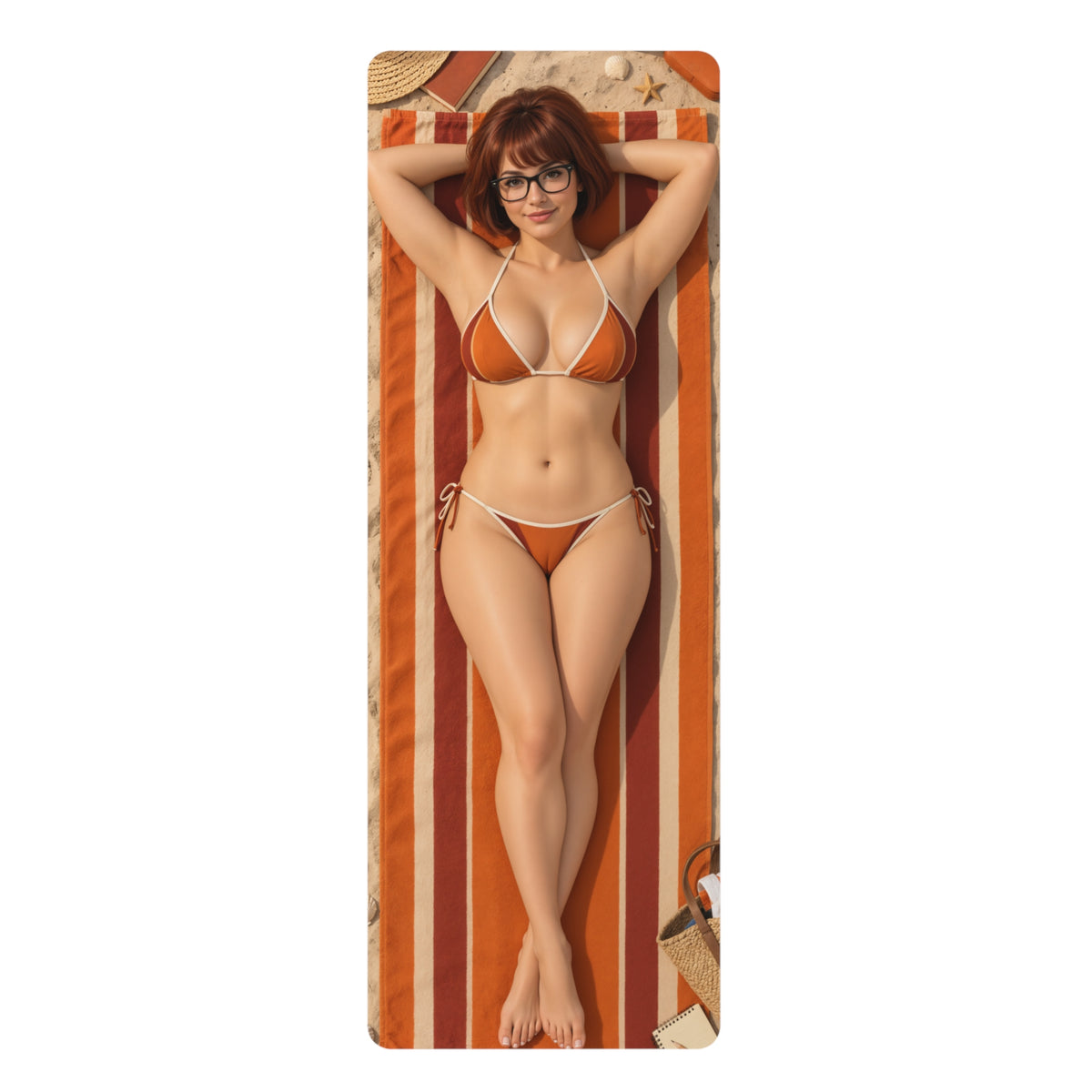Velma Dinkley 24x72 Yoga Mat – Sexy Gamer Girl Fitness & Exercise Mat