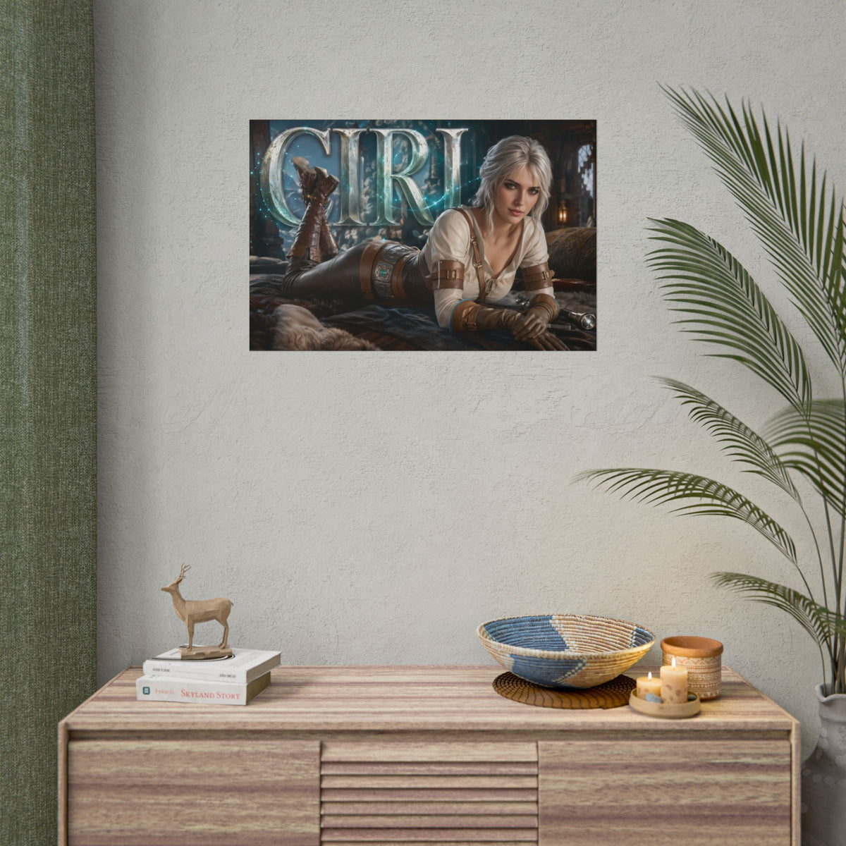 Ciri The Witcher Poster Gaming Wall Art Gamer Room Decor Collectible Print
