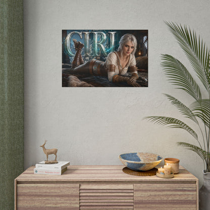 Ciri The Witcher Poster Gaming Wall Art Gamer Room Decor Collectible Print