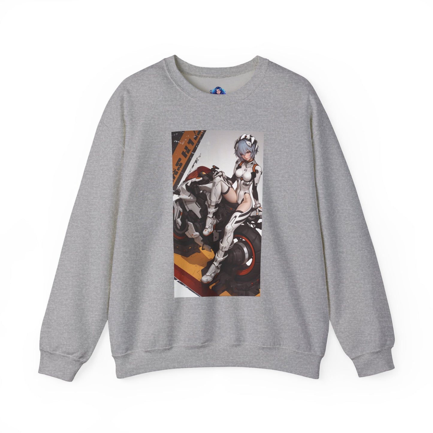 Rei Ayanami Sweatshirt, Evangelion Crewneck, Minimalist Anime Streetwear for Fans