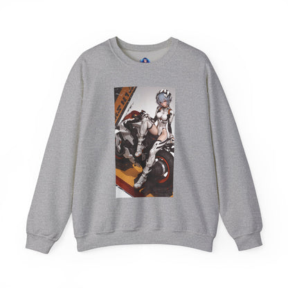 Rei Ayanami Sweatshirt, Evangelion Crewneck, Minimalist Anime Streetwear for Fans
