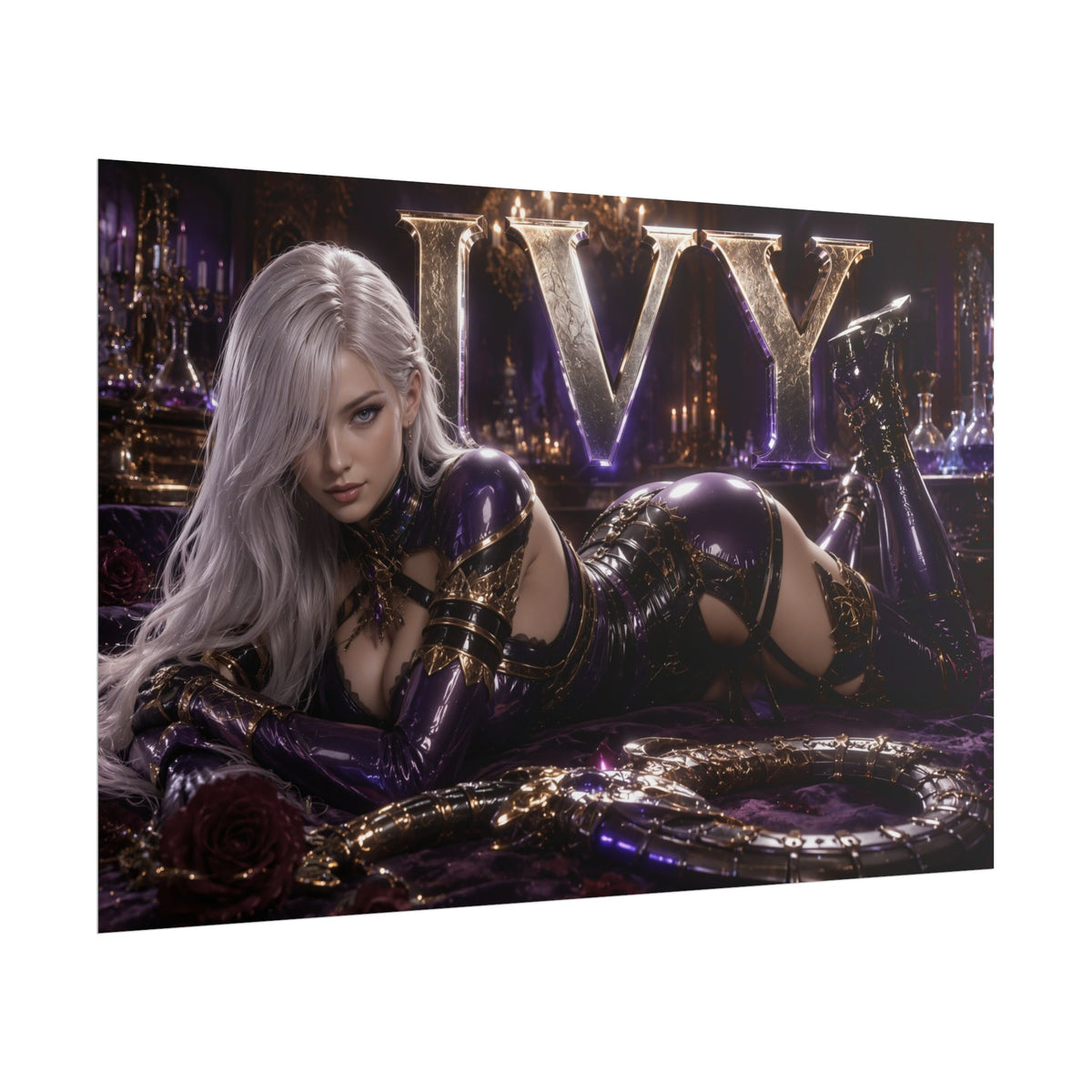 Ivy Valentine Character Poster Soulcalibur Gamer Room Wall Art Collectible Decor