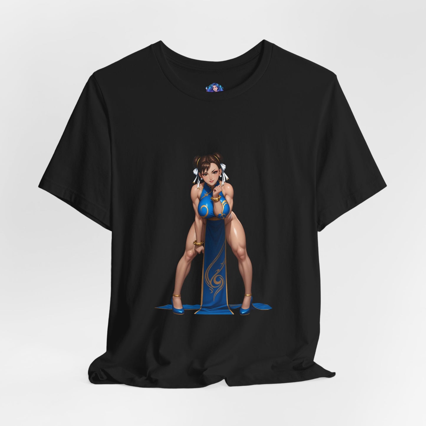 Chun-Li T-Shirt | Street Fighter Grafik-T-Shirt für Gamer &amp; Anime-Fans | Kämpfer-Waifu-Shirt