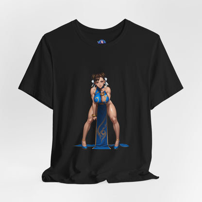 Chun-Li T-Shirt | Street Fighter Grafik-T-Shirt für Gamer &amp; Anime-Fans | Kämpfer-Waifu-Shirt