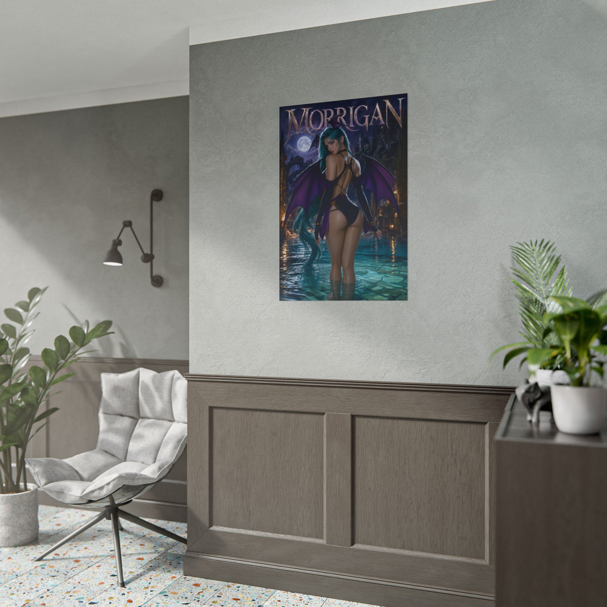 Morrigan Aensland Darkstalkers Poster Wall Art Character Room Decor Collectible
