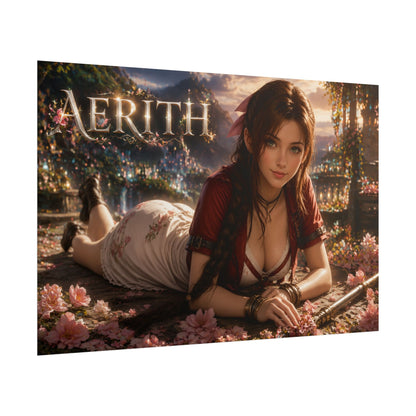 Fantasy Wall Art Aerith Gainsborough Poster Room Decor Collector Gift Art Print