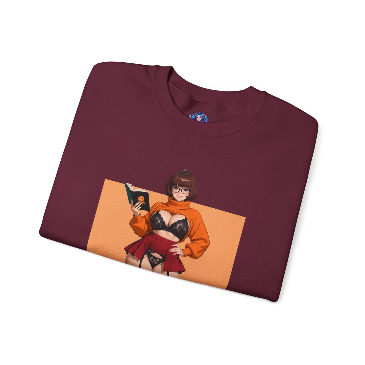 Толстовка з Велмою, пухкий виріз із зображенням Скубі-Ду, ретро-одяг для колекціонерів та шанувальників у стилі фандому