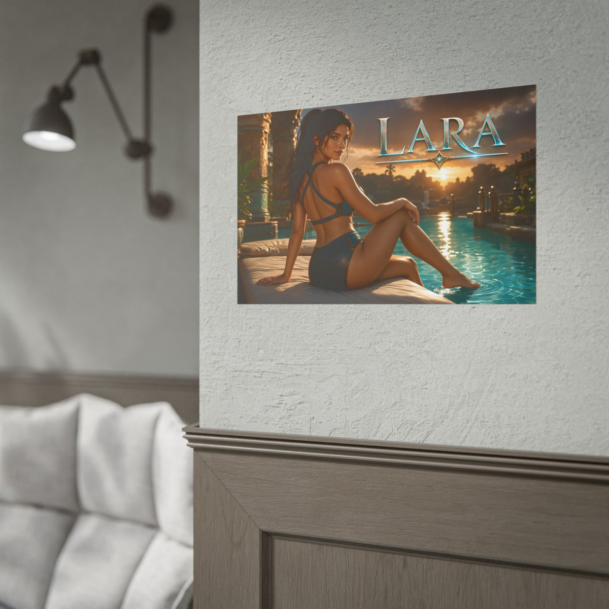 Lara Croft Tomb Raider Gaming Poster Wall Art Gamer Room Decor Collectible Print