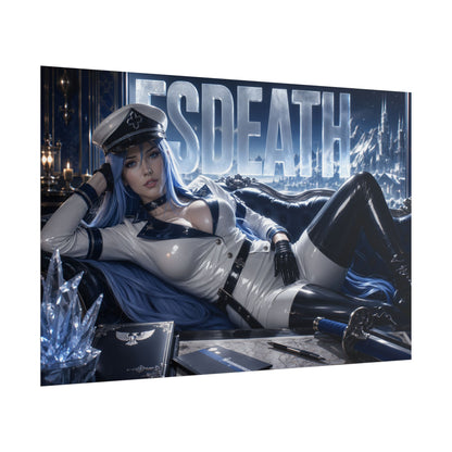 Anime Wall Art Esdeath Akame ga Kill Poster Character Room Decor Collector Gift